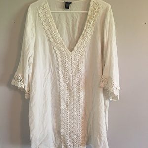 Torrid cream beach cover up!!